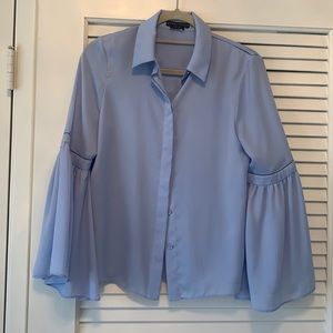Alice and Olivia light blue blouse